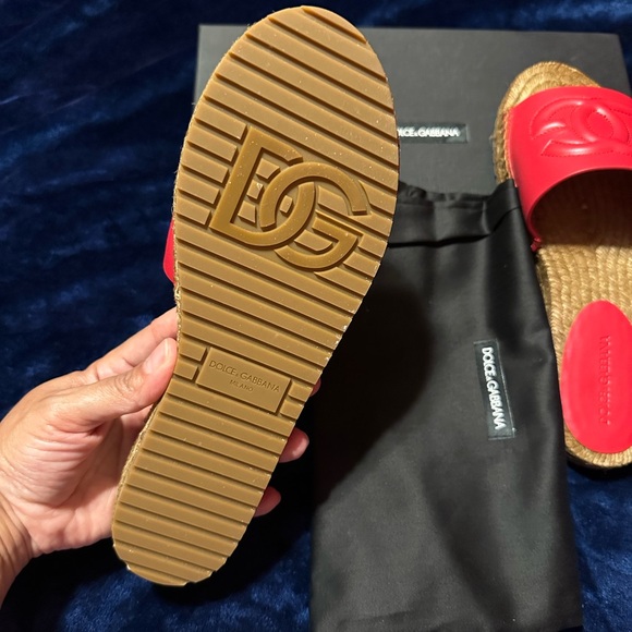 Dolce & Gabbana Red espadrilles size 8 - Picture 4 of 5